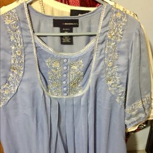 Sparkly blue tunic